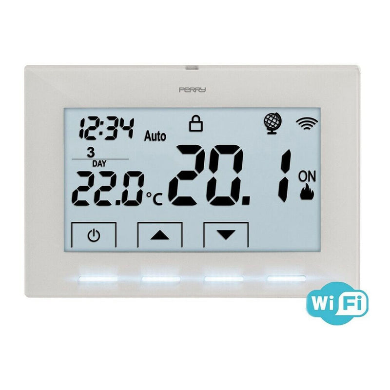 Cronotermostato Wifi A 230V Blanco 1Tx Cr029Wifi Perry