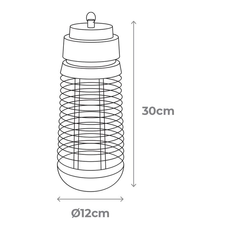 Electric Insect Killer 1X6W 7.5M² Ø12X30Cm Edm