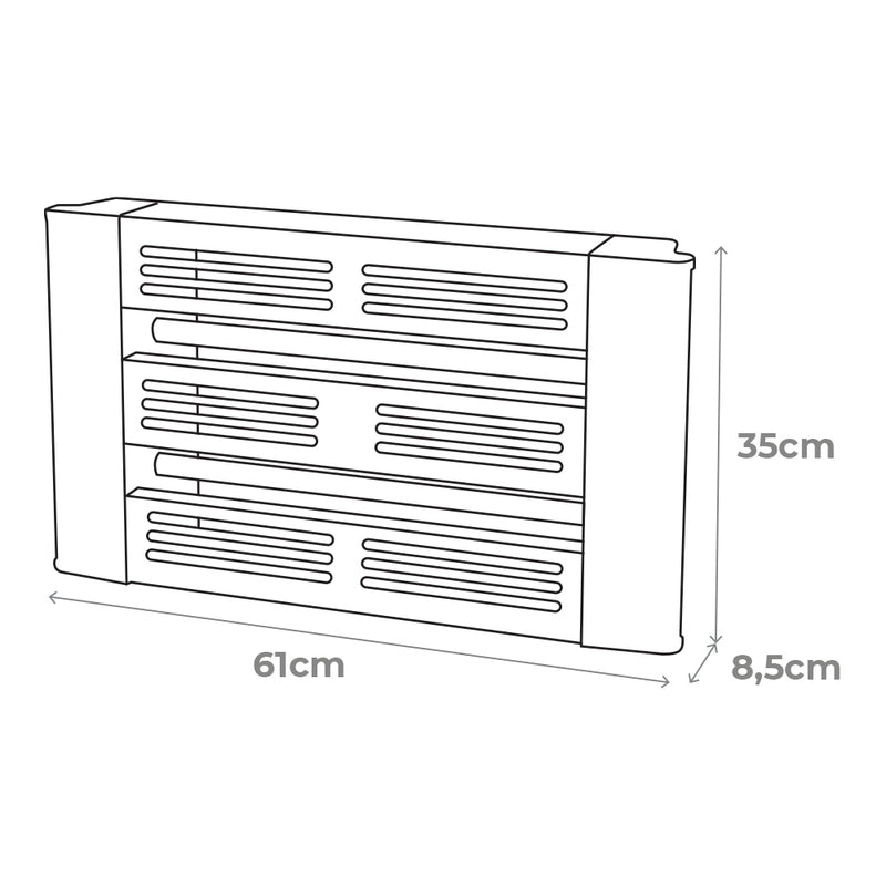 Mata Insectos Con Placa Adhesiva 2X15W 100M² 61X8,5X35Cm Edm