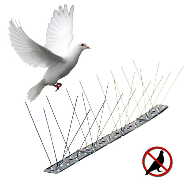 Bird Deterrent Rod, Stainless Steel, 100x2.5x11cm