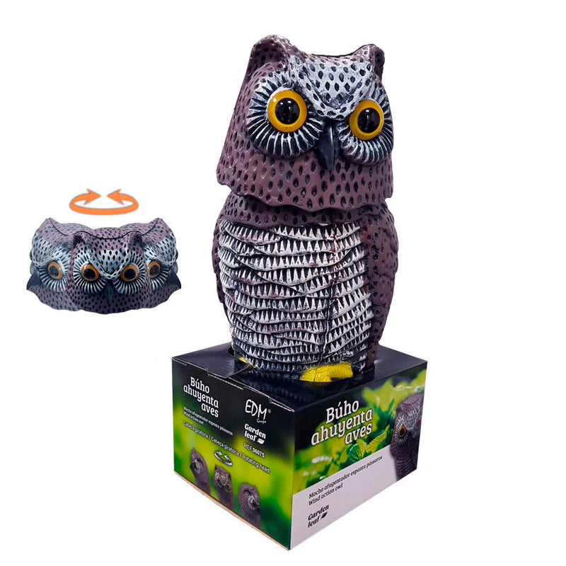 Owl with rotating head scares away birds Ø19x40cm Edm