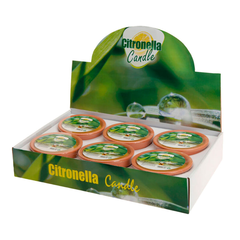 Citronella Anti-Mosquito Candle With Clay Container Measurements: Ø13X6.5Cm Euro/Uni