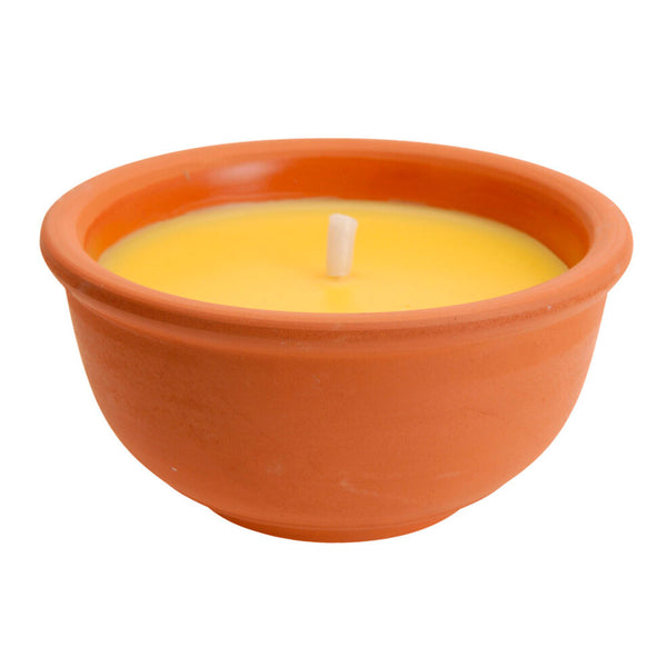 Citronella Anti-Mosquito Candle With Clay Container Measurements: Ø13X6.5Cm Euro/Uni