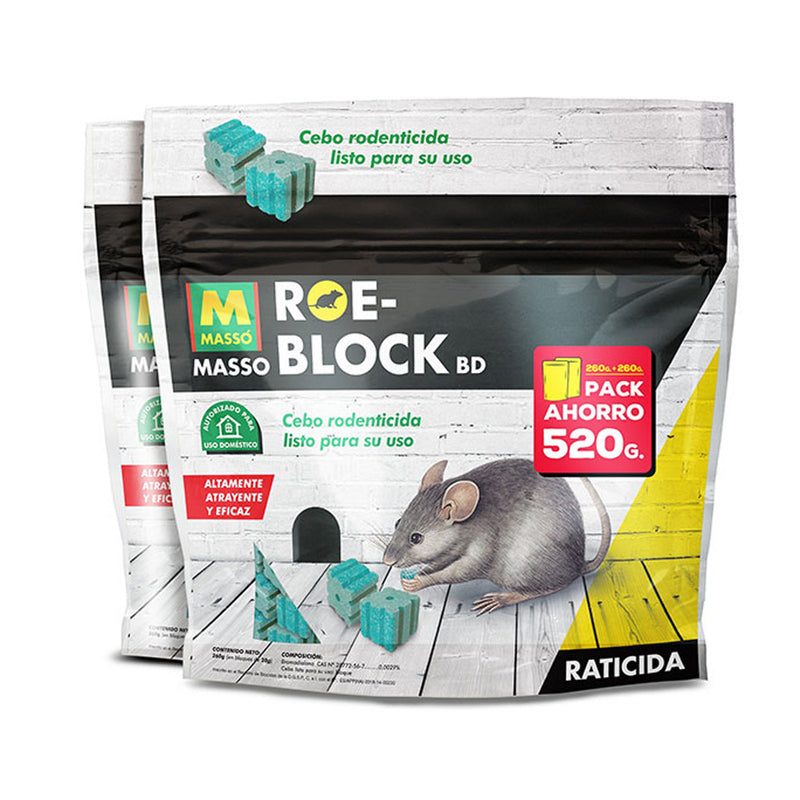 Roe-Block rodenticide 260G+260G 231535 Massó