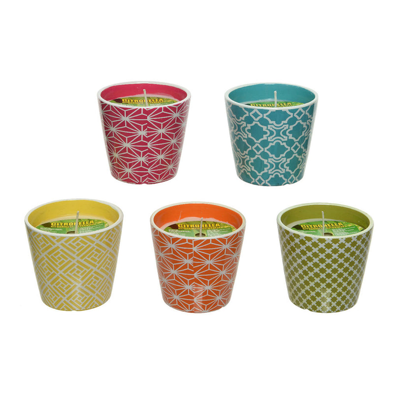 Citronella Candle Assorted Colors Ø11Cm