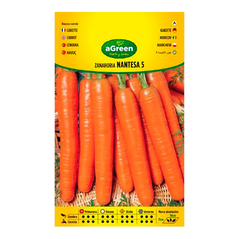 Agreen Nantes Carrot Seeds Sachet