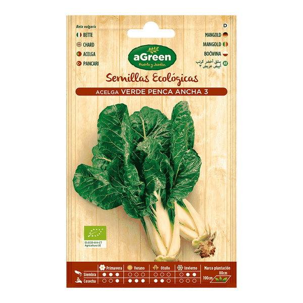 Agreen Organic Green Chard Seeds Envelope