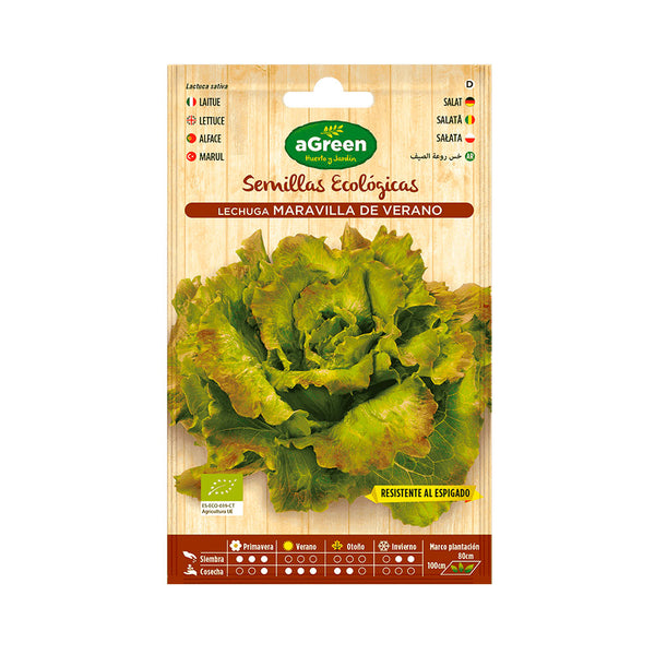 Envelope with Agreen Organic Wonder Lettuce Seeds