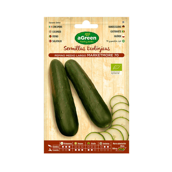 Marketmore Agreen Organic Cucumber Seeds Envelope