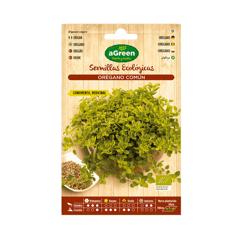 Agreen Organic Oregano Seeds Envelope