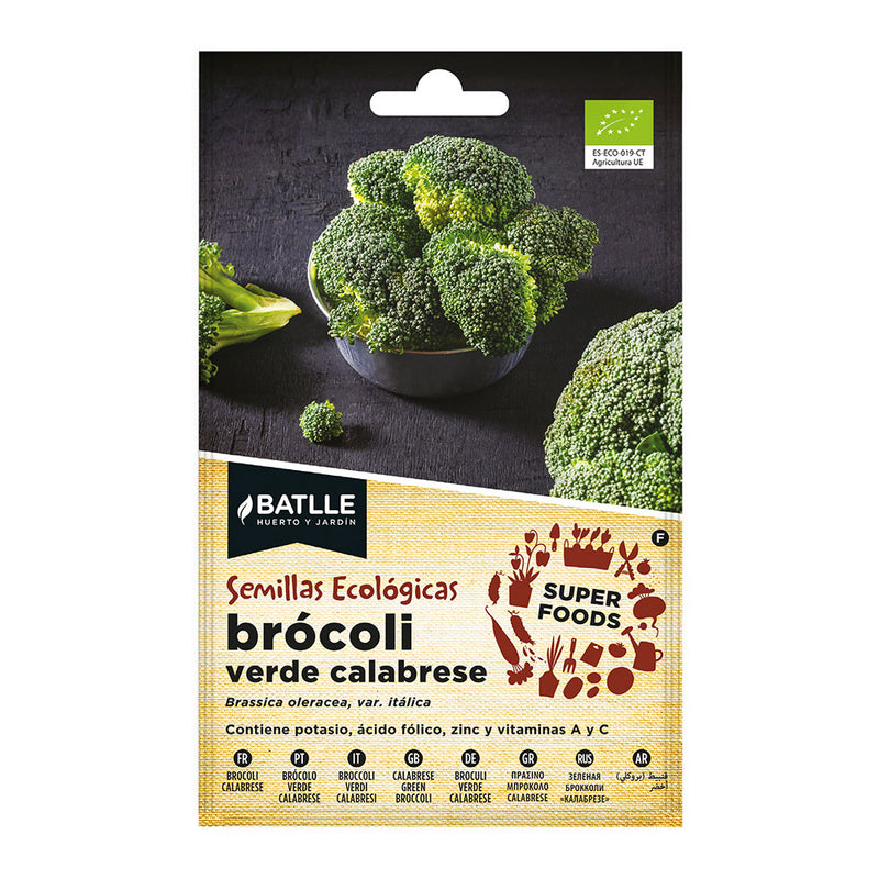 Envelope With Broccoli Calabrese Seeds "Super Foods" Eco 680003Bags Batlle