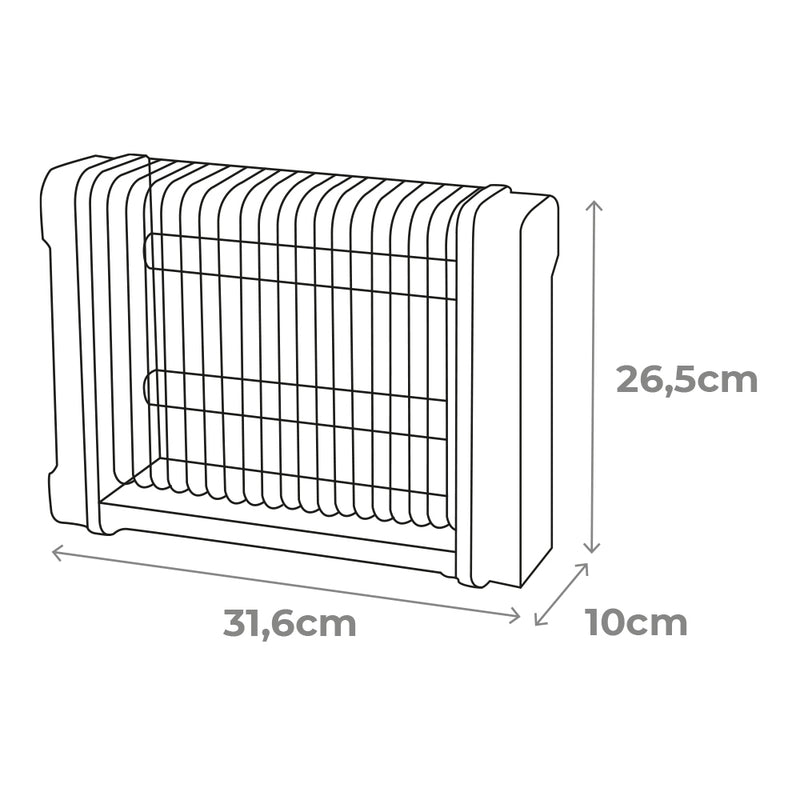 Professional Electronic Insect Killer 2X6W 30M² 31.6X10X26.5Cm 340° Black Edm