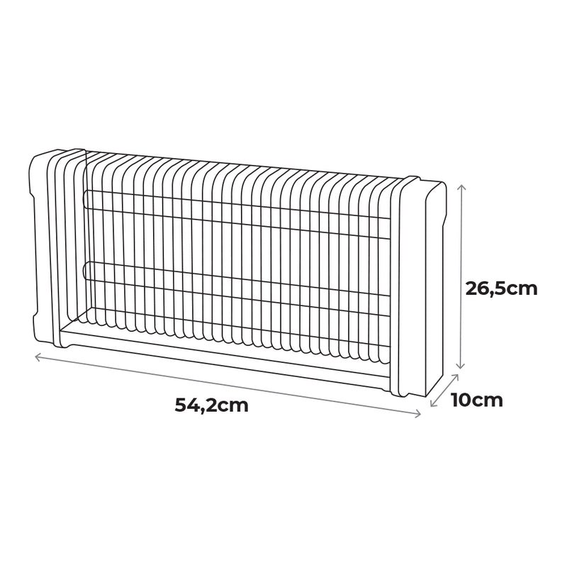 Mata Insectos Profesional Electronico 2X15W 100M² 54,2X10X26,5Cm 340° Color Negro Edm