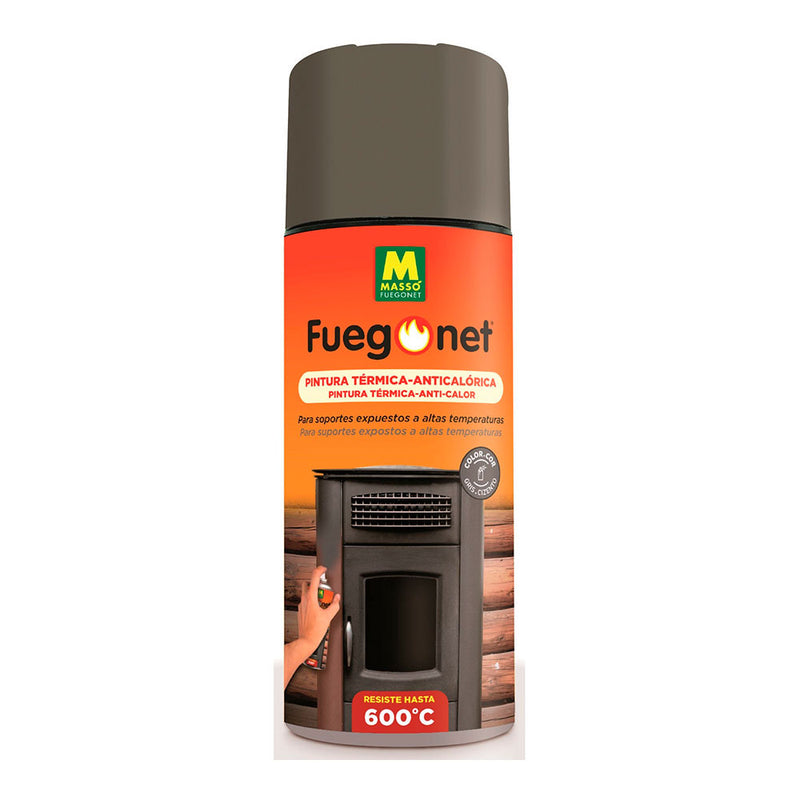 Pintura Anticalórica Gris 400Ml, Fuegonet Massó