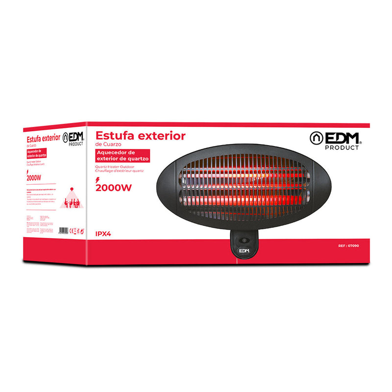 Outdoor Quartz Heater - 2000W - Edm