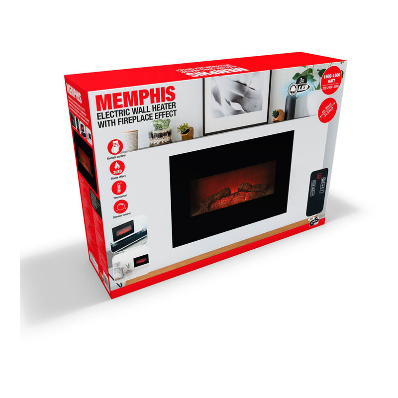 Memphis Model 1800W LED Stove/Fireplace