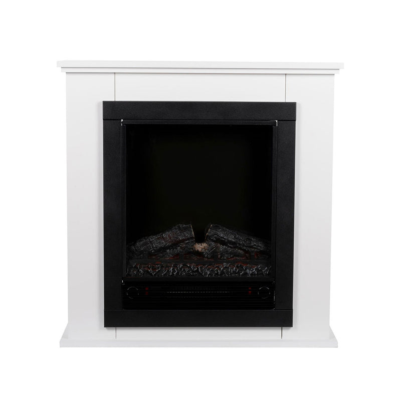 Geneva 1800W Stove, Led Fireplace and Shelf