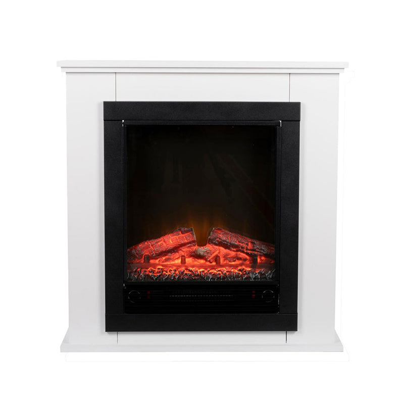 Geneva 1800W Stove, Led Fireplace and Shelf