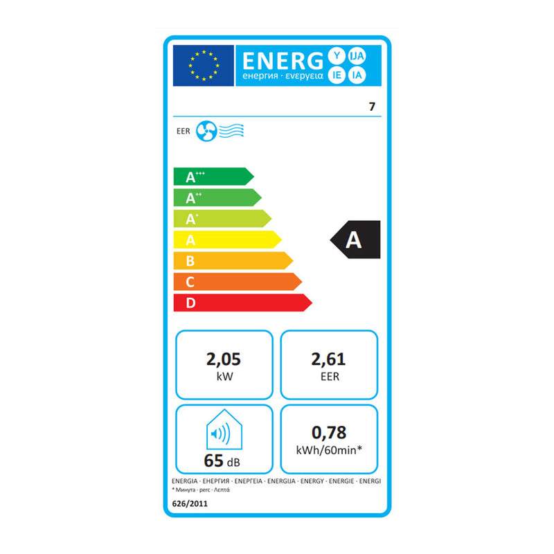 Aire Acondicionado Portátil 7000Btu/Hora 800W Fulmo