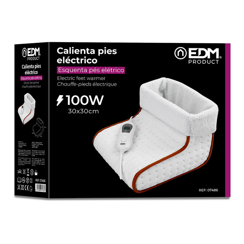 Calienta Pies Electrico 100W 30X30X24Cm Edm