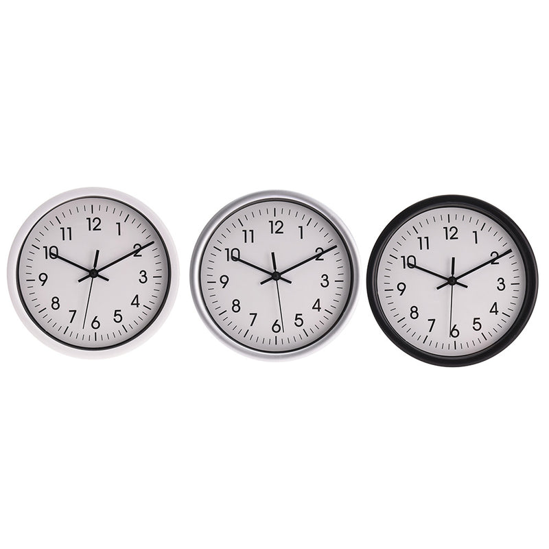 Round Wall Clock White Background Ø20x4cm Assorted Colors/Models