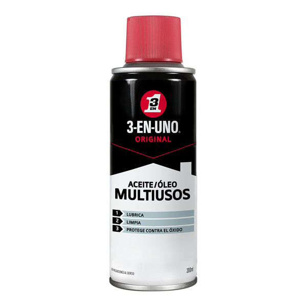 Aceite 3 En 1 Multiusos Spray 200Ml 34135 Wd40