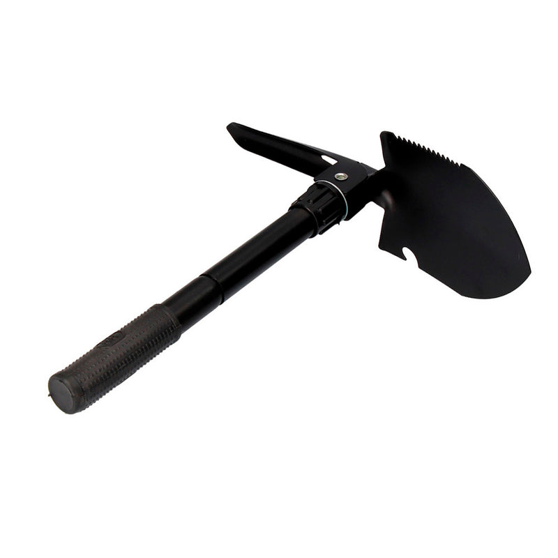 Multifunctional Folding Mini Shovel Made of Black Steel 9.5x41.5cm