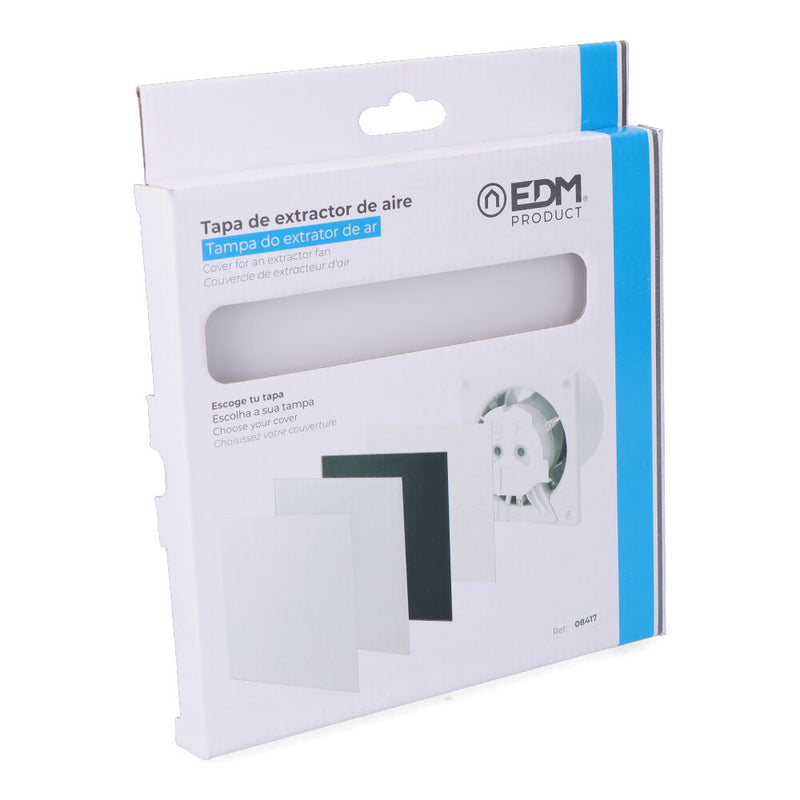 Tapa Para  Extractor 08413 Cristal Blanco Mate Ø10Cm Edm