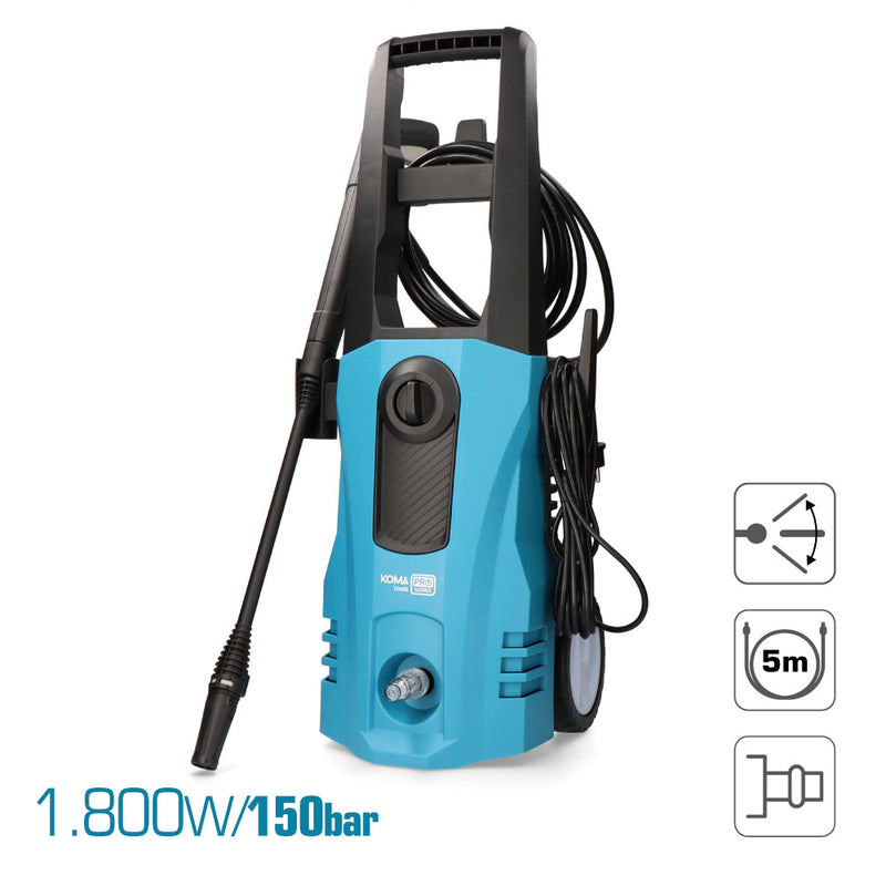 High Pressure Washer 1800W 150 Bar 34.4X29.3X77.45Cm Koma Tools