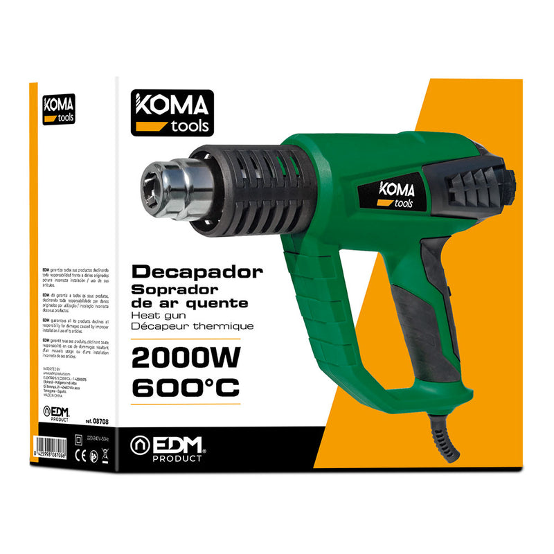 Electric Heat Gun 2000W 26.5x20.6cm Koma Tools