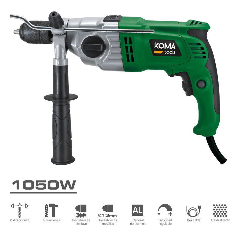 Hammer Drill 1050W 13X39X26Cm Koma Tools