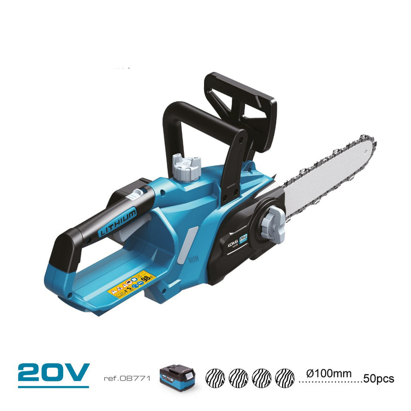 20V Chainsaw (Without Battery or Charger) 63x23.2cm 98dB Koma Tools