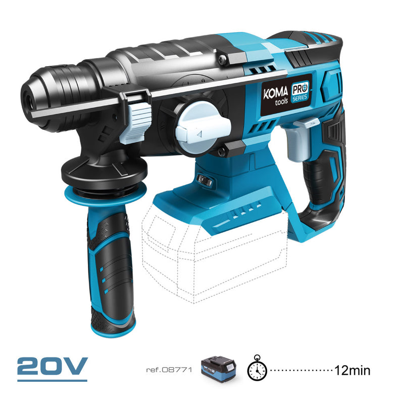 20V Hammer Drill (Without Battery or Charger) 30x19.5cm Koma Tools