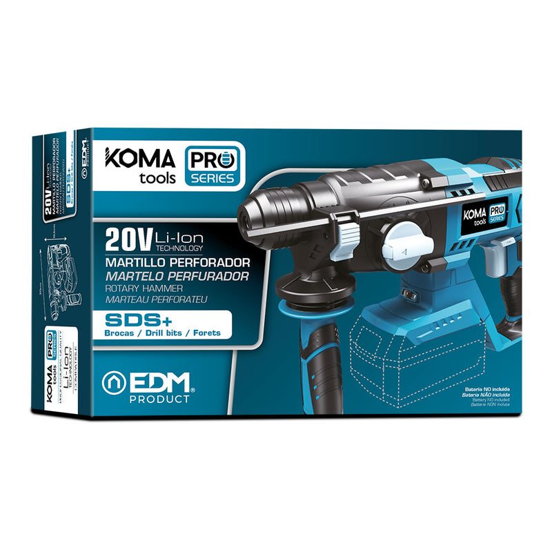 20V Hammer Drill (Without Battery or Charger) 30x19.5cm Koma Tools