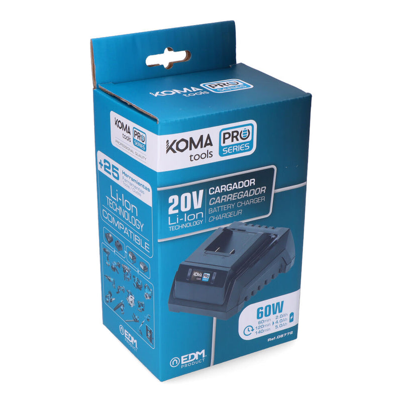 Cargador De Bateria 60W Koma Tools