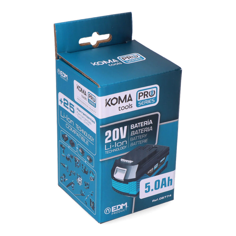 Li-Ion Battery 20V 5.0A 7.5X11.7X6.3Cm Koma Tools