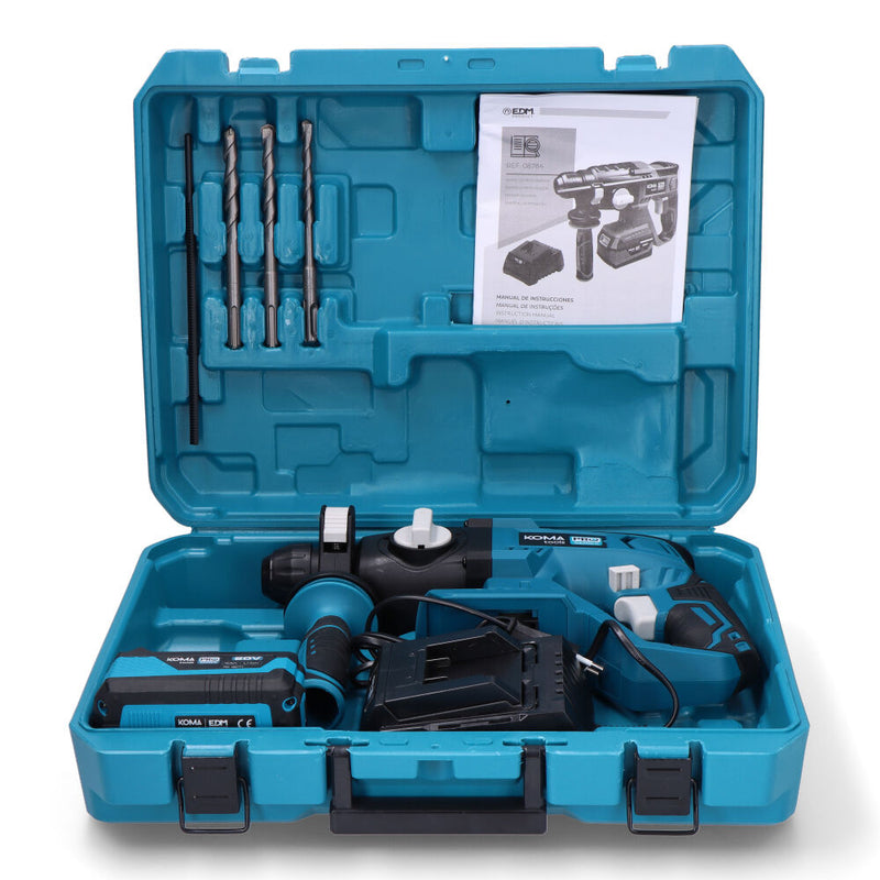 Kit Case Hammer Drill 20V With 1 Battery 4.0A, And Charger 08772 30X19.5Cm Koma Tools