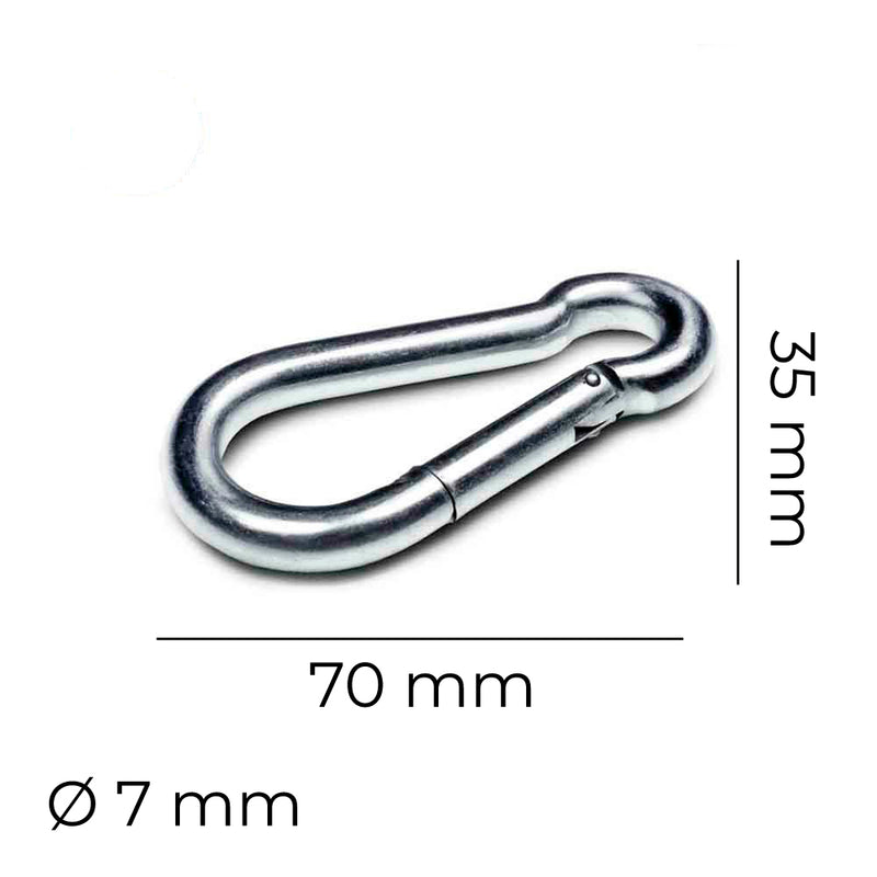 Zinc Plated Firefighter Carabiner Ø7Mm