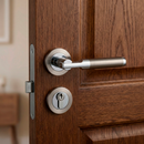 Manilla Taranis para puertas con roseta redonda de aluminio