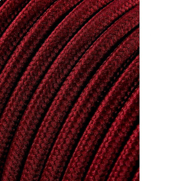 Tubulaire Cord Cable 2X0.75Mm C08 Bordeaux 5M