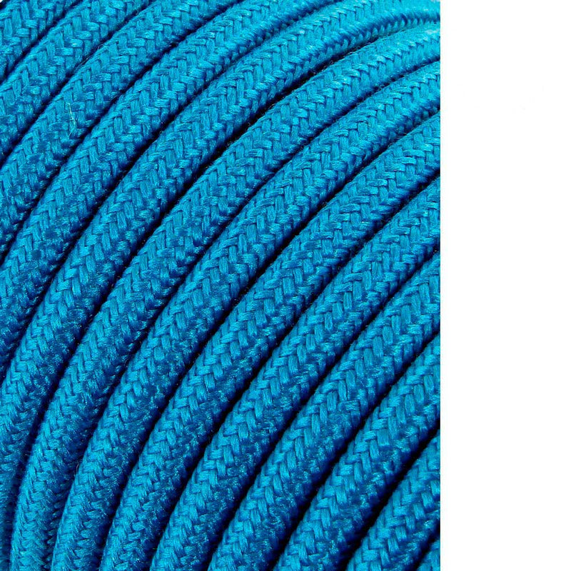 Tubulaire Cord Cable 2X0.75Mm C68 Light Blue 5M