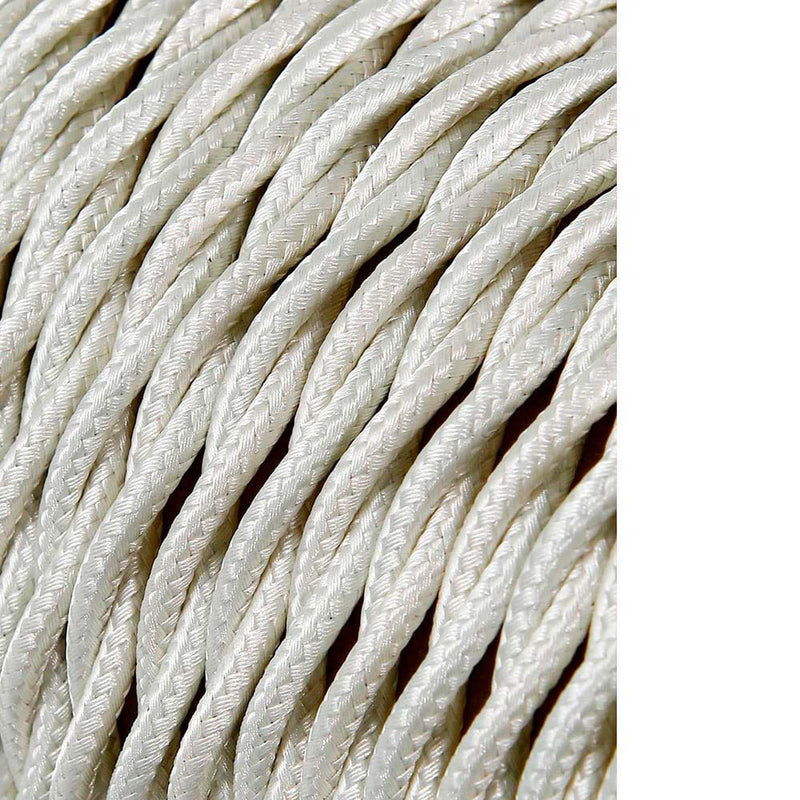 Braided Textile Cable 2X0.75Mm Cotton 25M