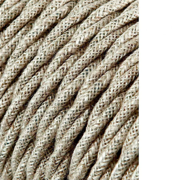 Braided Textile Cable 2X0.75Mm Linen 25M