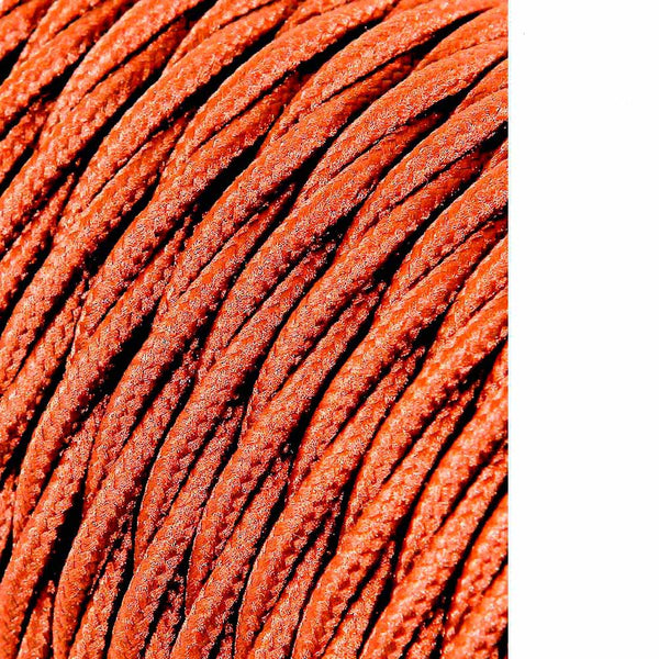 Cable Textil Trenzado 2X0,75Mm C-20 Marron Seda 25M