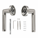 Manilla de zamak modelo '140' en acabado bicolor con Roseta Redonda para puertas de interior