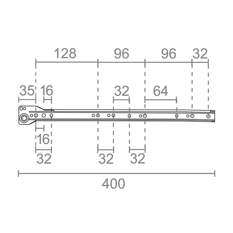 Drawer Guide Set Gc1 400Mm (Blister) 75040 Micel