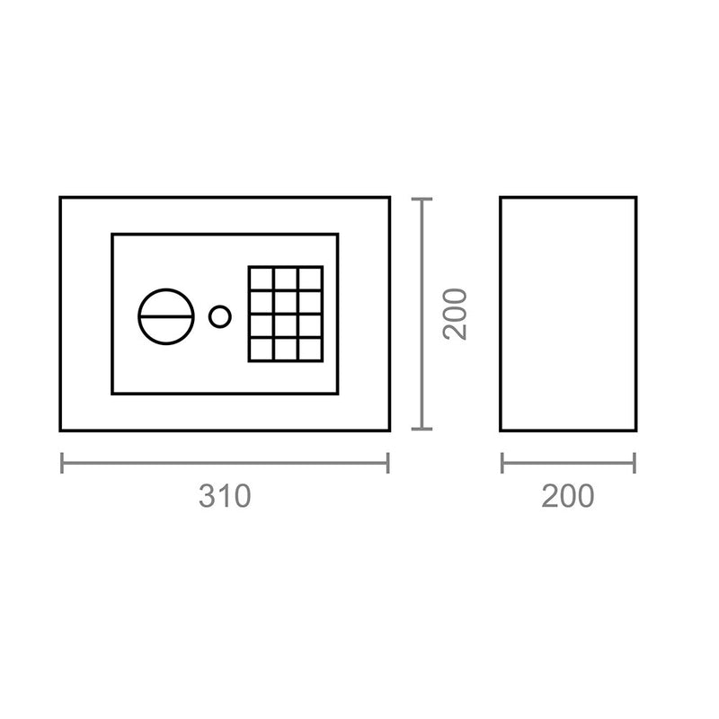 Electronic Safe/Key 31x20x20cm Cfc1 Ne 13383 Micel