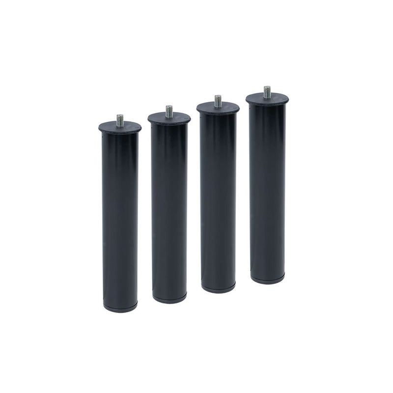 Set of 4 Canape Legs Pt26 Ø50X275Mm Without Wheel, Black 96406 Micel