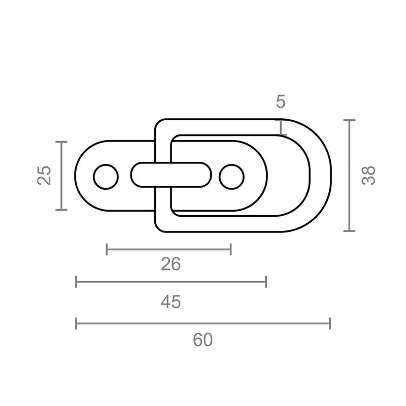 Blister of 2 rings with plate awnings Ap03 92131 Micel