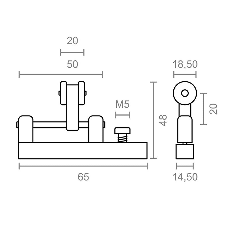 Pergola Sliding Pulley Tld21 20Mm 92583 Micel